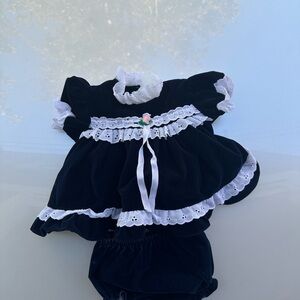 Cutest One Adorable Blue and White Baby Dress Set